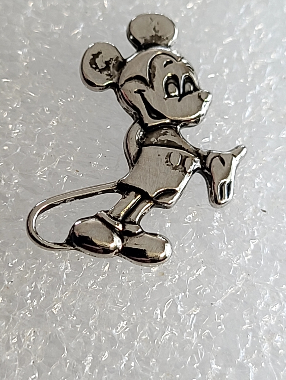 Sterling Silver Mickey Lapel Pin